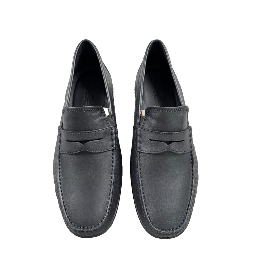 ECCO Men's S-Lite Penny Loafers Size 43 US 9-9.5 Black Leather Slip On